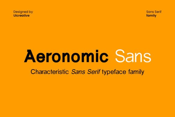 Aeronomic: A Modern Typeface for Elegant Editorial Design
