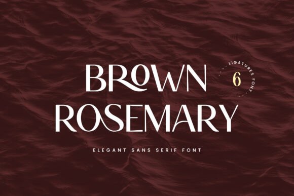 Brown Rosemary: A Modern Sans Serif Typeface