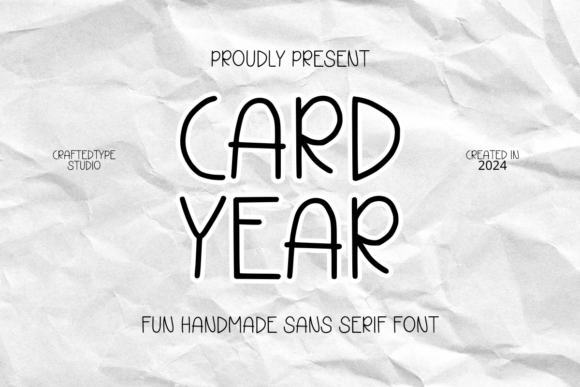 Card Year Font: A Playful Typeface for Modern Brands