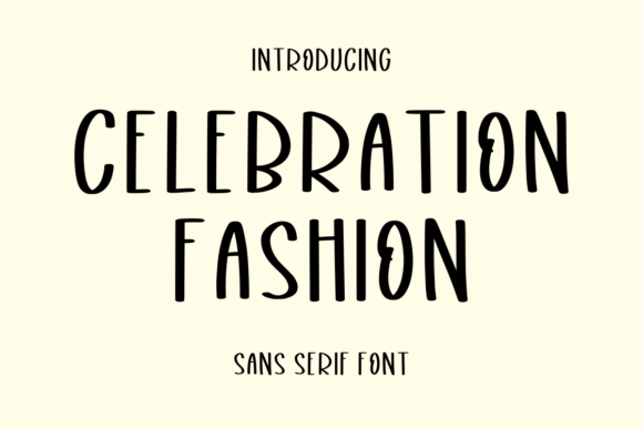 Celebration Fashion Font for Small Business Branding