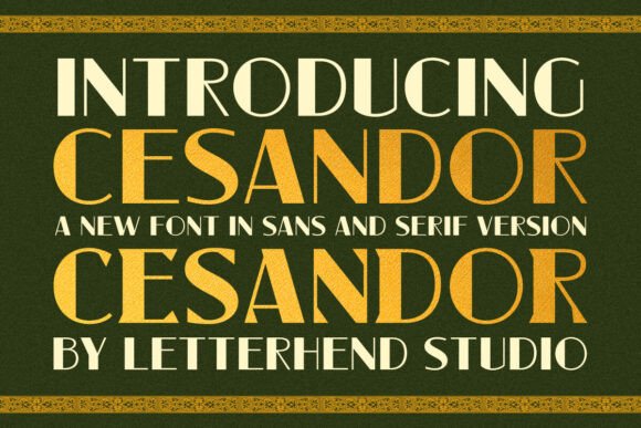 Cesandor: A Modern Sans Serif Font for Makers