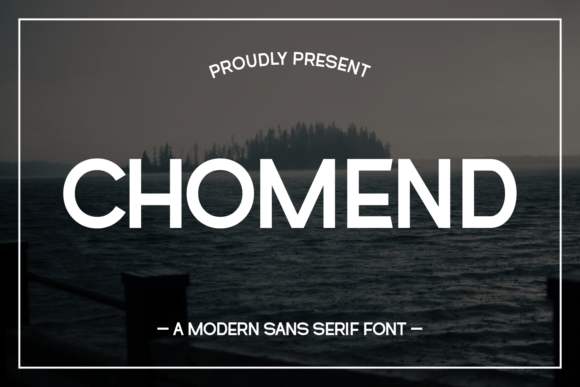 Chomend Typeface for Clean Editorial Design