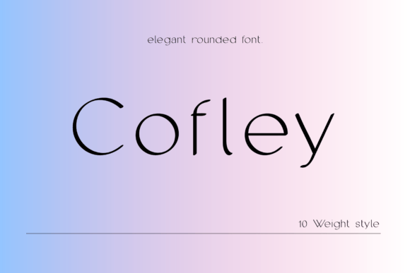 Cofley Typeface: Modern Rounded Sans Serif