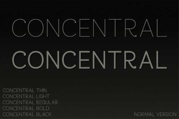 Concentral: A Minimalist Typeface for Modern Editors