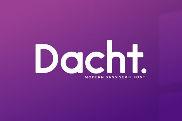 Dacht: A Modern Typeface for Clear Branding