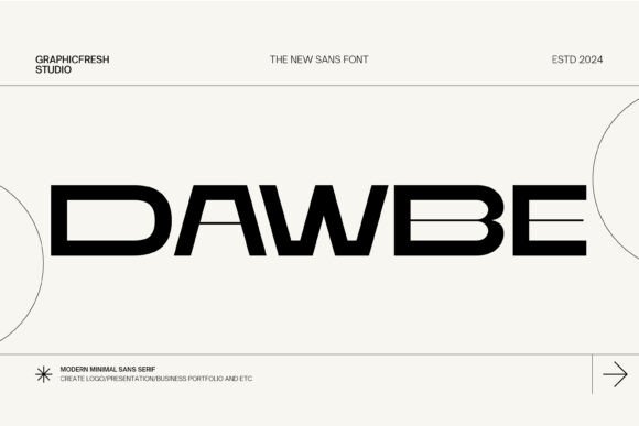 Dawbe Typeface: Bold Clarity for Modern Campaigns