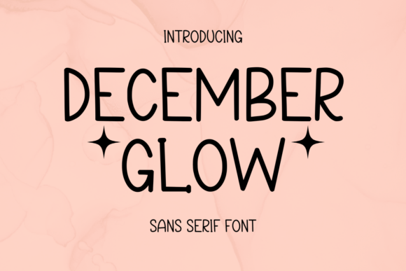 December Glow: A Fun Sans Serif Font for Crafters
