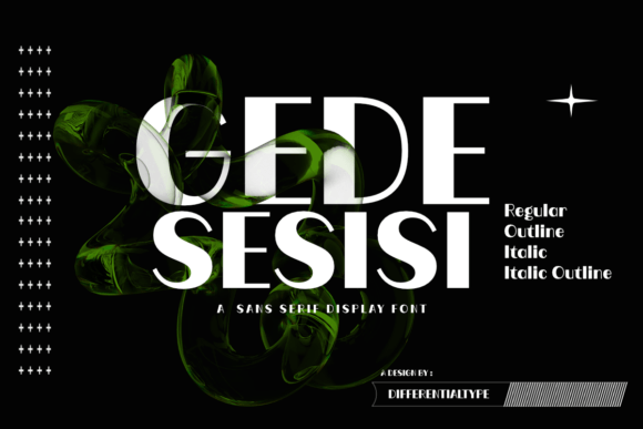Gede Sesisi Typeface for Bold Branding