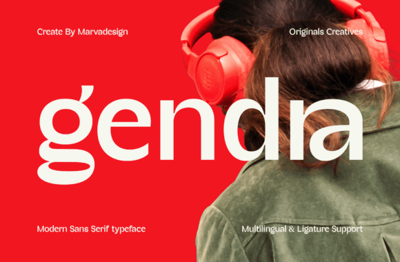 Gendra Typeface for Clear Campaign Design
