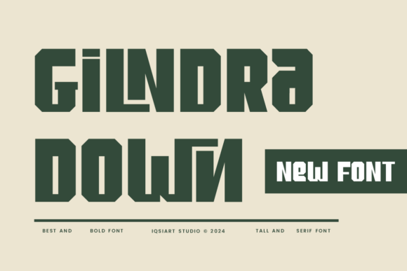Gilndra Down: A Whimsical Sans Serif Font for Branding