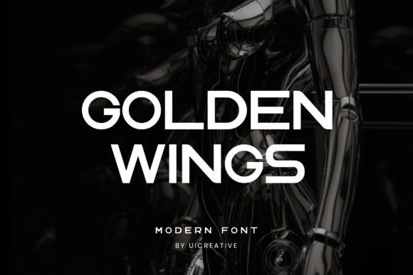 Golden Wings Font for Elegant Business Branding