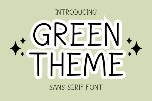 Green Theme Font for Crafters and Sellers