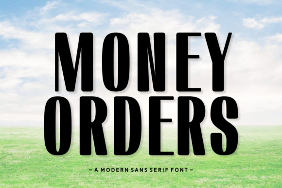 Money Orders Font for Bold Craft Designs