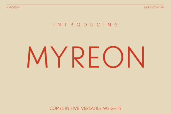 Myreon: The Sans Serif Font for Polished Branding