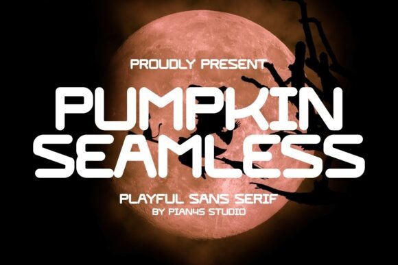 Pumpkin Seamless Font for Bold Campaigns