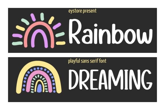 Rainbow Dreaming: A Cheerful Sans Serif Font for Makers