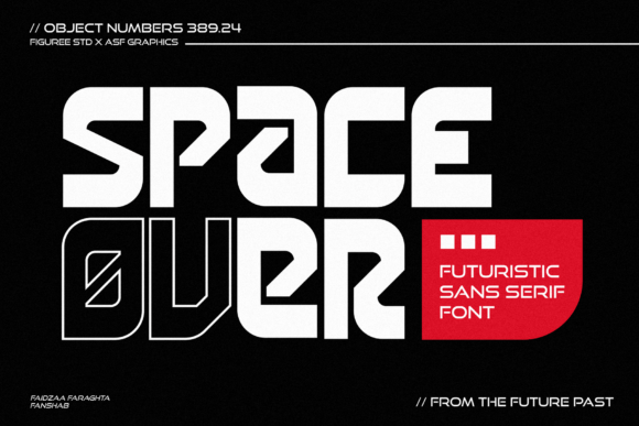 Space over Font: A Futuristic Typeface for Modern Campaigns
