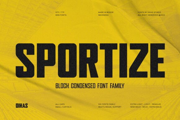 Sportize Font: Bold Branding for Small Business