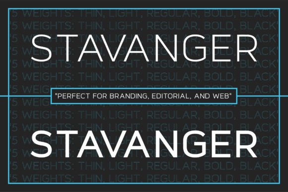 Stavanger Typeface for Modern Campaigns