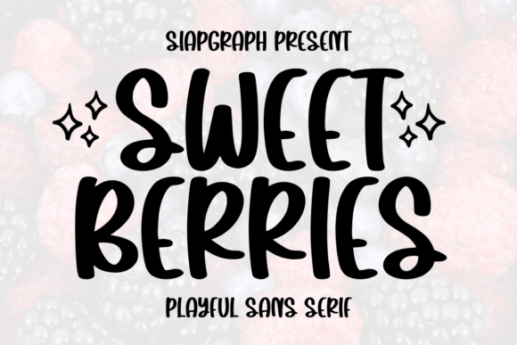 Sweet Berries Font for Bold Craft Designs