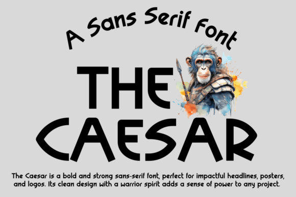 The Caesar: A Bold Typeface for Clear Campaigns