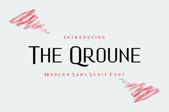 The Qroune: A Modern Sans Serif Typeface for Branding