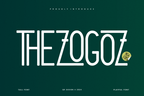 Thezogoz Typeface for Playful Branding