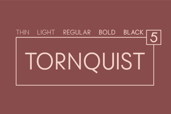 Tornquist Typeface for Modern Branding