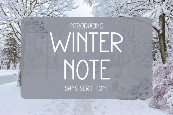 Winter Note: A Playful Sans Serif Font for Bold Branding